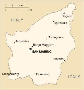 Map Of San Marino 